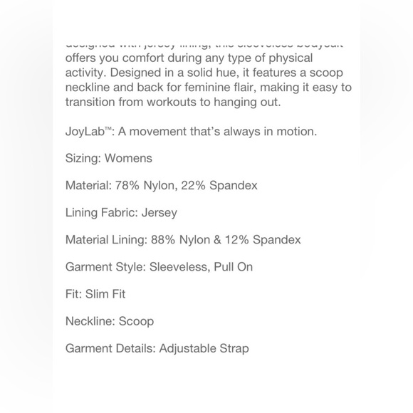 JoyLab Flare Leg Sleeveless Bodysuit Unitard NW
Jumpsuit One-Piece Large Tan - Picture 8 of 8